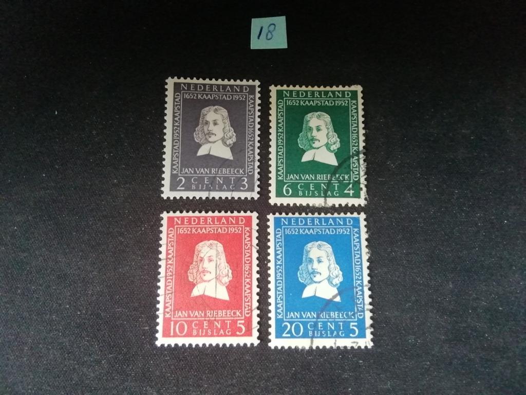 NEDERLAND VAN RIEBEECK SERIE NR 578 /581 GESTEMPELD, Postzegels en Munten, Ophalen of Verzenden, Na 1940, Gestempeld