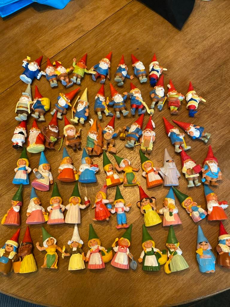 Grote verzameling david kabouter beeldjes, Ophalen of Verzenden, Gebruikt