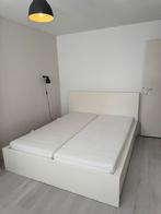 Ikea MALM bedframe, Ophalen, Gebruikt, Wit, Tweepersoons