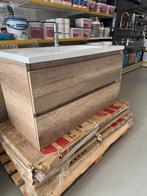 Luxe Badkamermeubel 100cm Bruin Eiken Sanitair, Ophalen of Verzenden, Nieuw