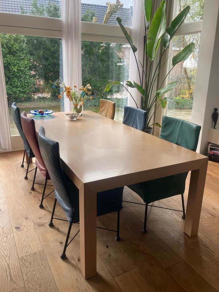 Eettafel, Huis en Inrichting, Tafels | Eettafels, Gebruikt, 200 cm of meer, Vijf personen of meer, Rechthoekig