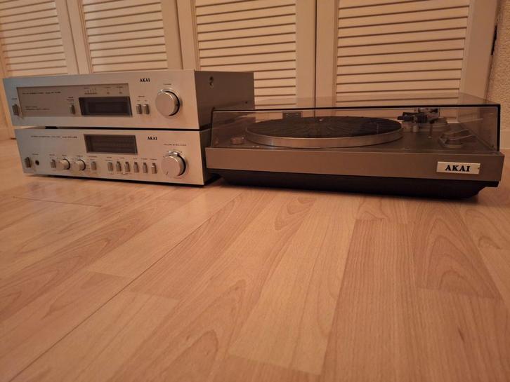 Vintage AKAI set met platenspeler, Audio, Tv en Foto, Stereo-sets, Akai, Ophalen