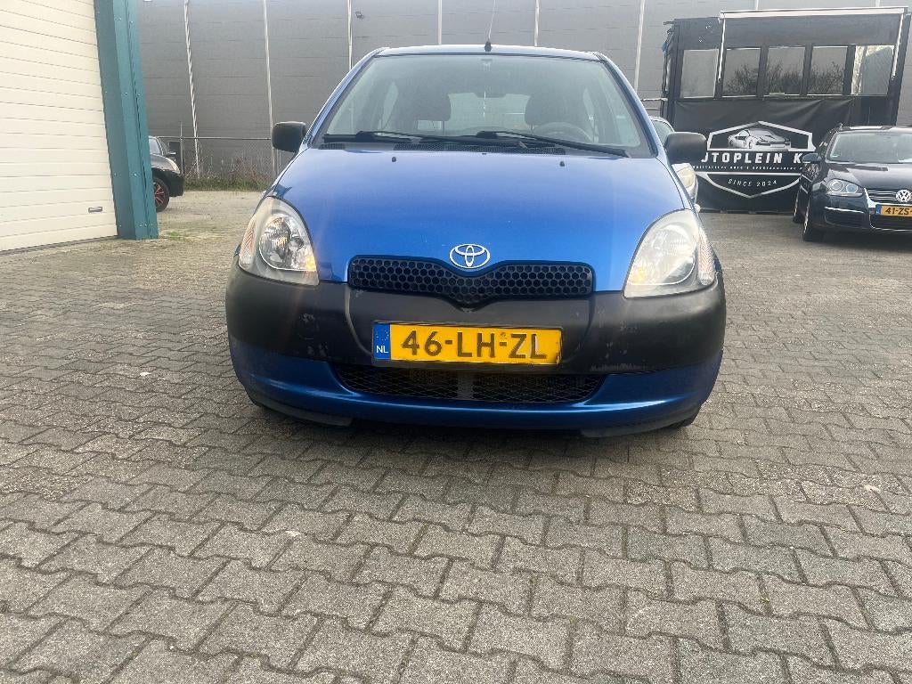 Toyota Yaris 1.0 16V Vvti 3DR 2003 Blauw, Auto's, Voorwielaandrijving, Stof, 4 cilinders, 68 pk
