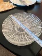 5 glazen gebaksbordjes - Vintage design, Huis en Inrichting, Gebruikt, Ophalen of Verzenden, Glas, Bord(en)