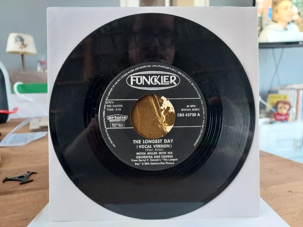 7" Single Mitch Miller - The Longest Day (Vocal + Instrument, Cd's en Dvd's, Vinyl Singles, Gebruikt, 7 inch, Single, Ophalen of Verzenden