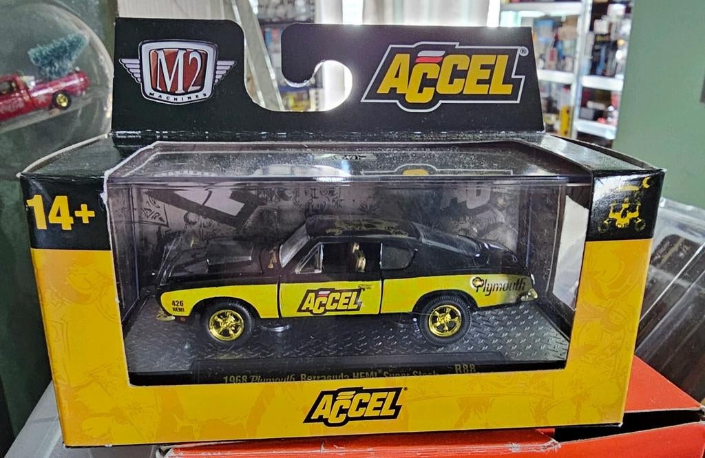 M2 Machines 1968 Plymouth Barracuda Hemi Super Stock, Nieuw, Ophalen of Verzenden, M2 Machines, Niet gespecificeerd