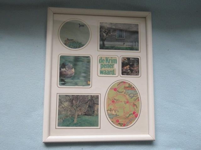 Vintage ingelijste plaatjes van de Krimpenerwaard jaren 80, Ophalen of Verzenden