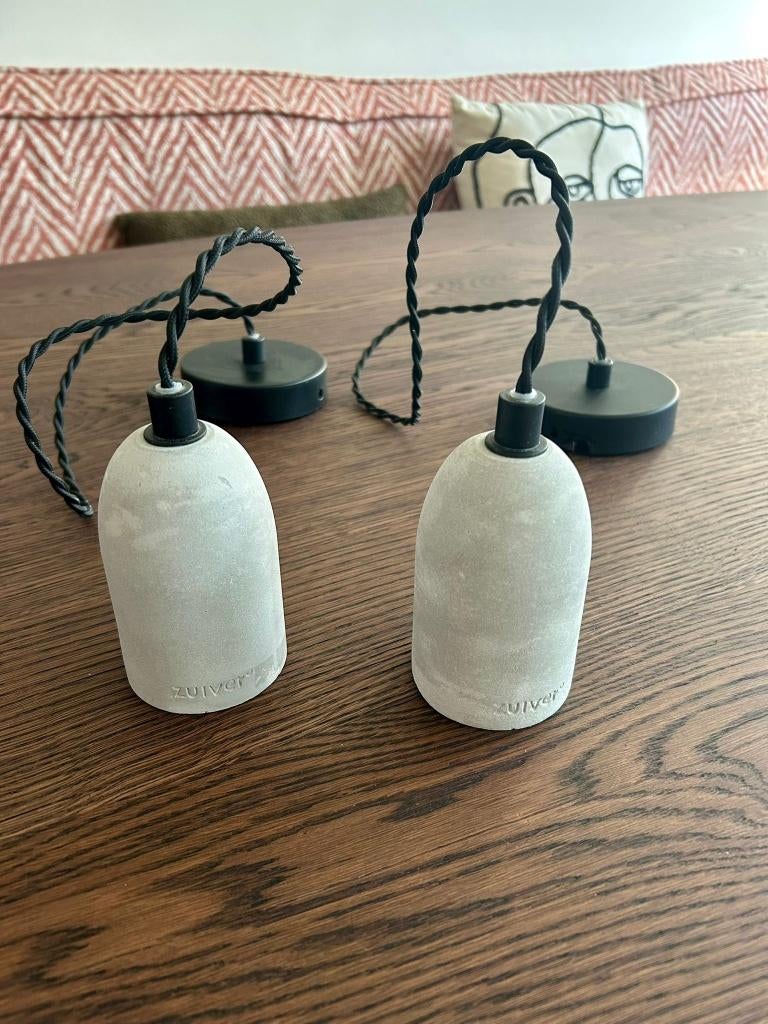 Set van 2 stijlvolle hanglampen – Merk Zuiver, Ophalen, Zo goed als nieuw, Minder dan 50 cm