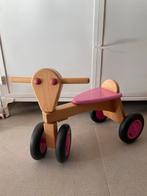 Houten loopfiets met roze accenten, Ophalen, Gebruikt, Loopfiets
