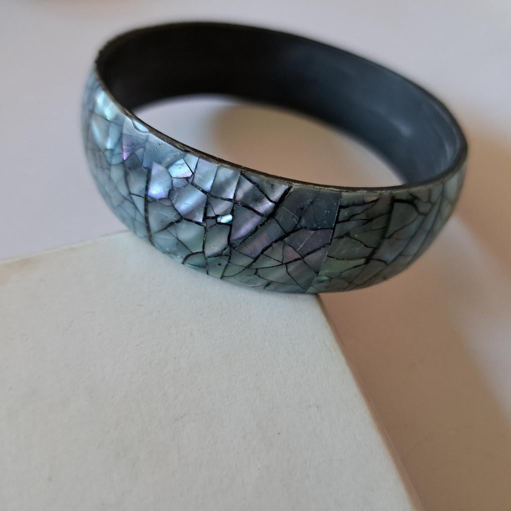 Armband parelmoer schelp inleg, Sieraden, Tassen en Uiterlijk, Armbanden, Verzenden, Overige materialen