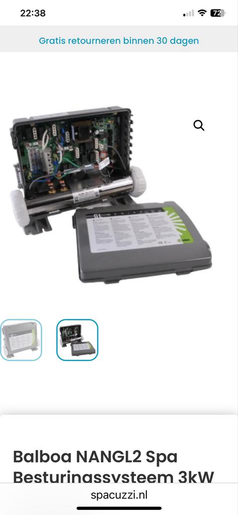 Balboa NANGL2 Spa Besturingssysteem 3kW, Ophalen, Zo goed als nieuw, Pomp