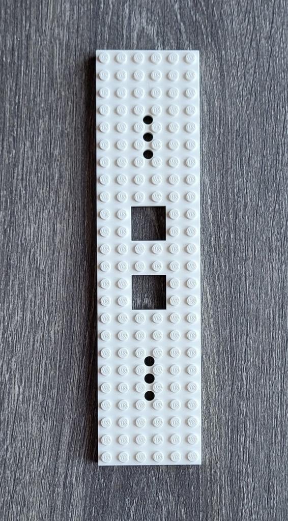 Lego trein locomotief / wagon bouw bodem plaat 24x6x1 Wit., Ophalen of Verzenden, Zo goed als nieuw, Losse stenen, Lego