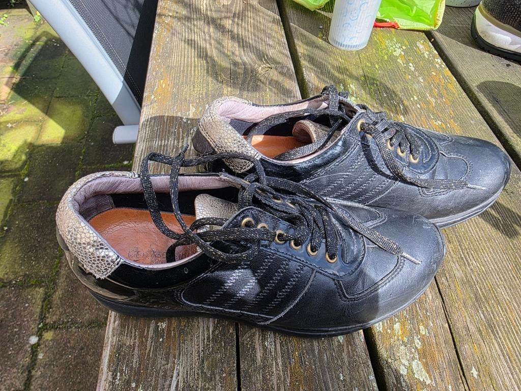 Xsensible sneakers zwart/zilver, maat 38, Xsensible, Zwart, Ophalen of Verzenden, Sneakers of Gympen