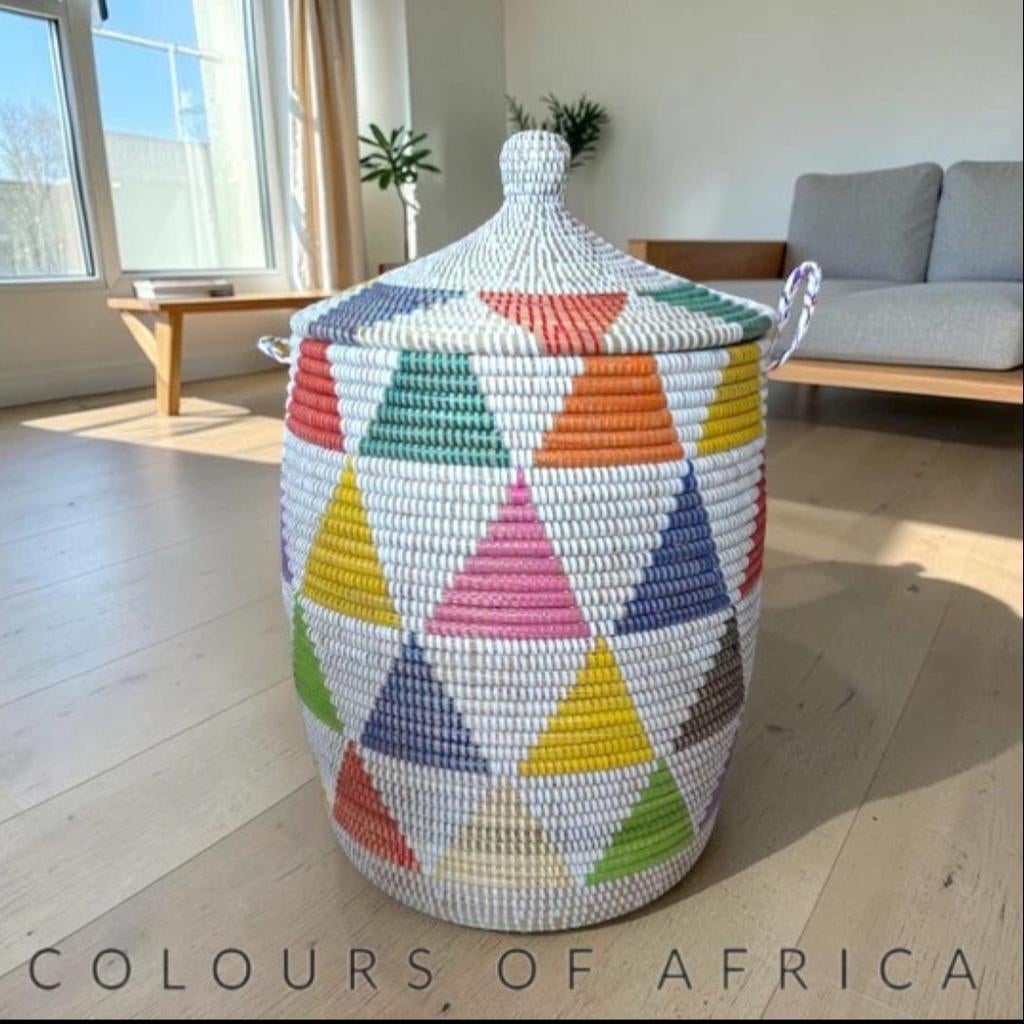 Afrikaanse mand, Huis en Inrichting, Woonaccessoires | Schalen en Manden, Info@coloursofafrica.com, Mand, Strangeweg Ommen, Colours of Africa
