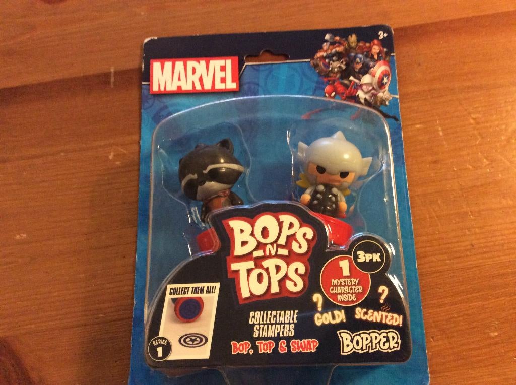 Marvel Bops n Tops 3-pak. waarvan één mystery. Nieuw, Ophalen of Verzenden, Nieuw