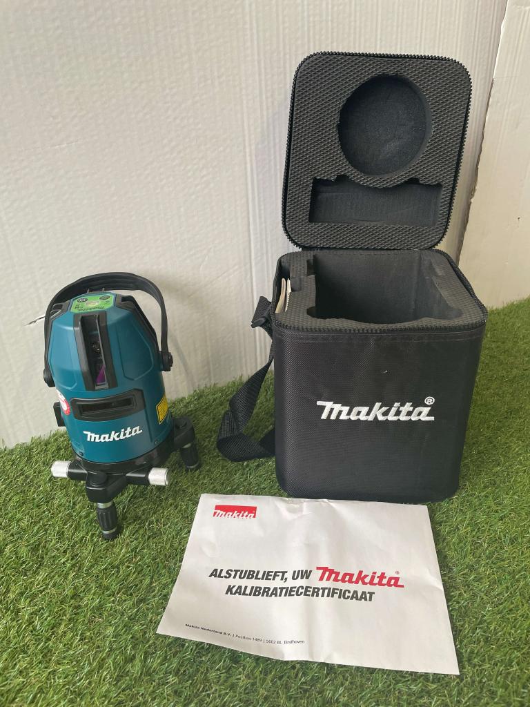 Makita SK40GDZ 12V Accu Kruislijnlaser- groen - 4 lijnen, Niet ingevuld, Niet ingevuld, Ophalen of Verzenden, Zo goed als nieuw