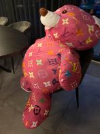 Hele grote roze teddybeer met LV-patroon, Ophalen, Zo goed als nieuw, Beer