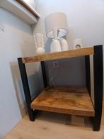 Mango bijzettafel met zwart metalen frame, Huis en Inrichting, Tafels | Bijzettafels, Ophalen