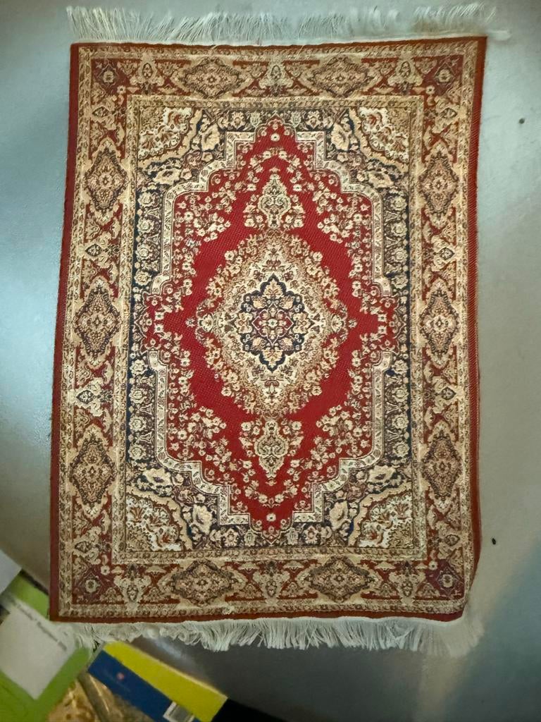 Perzisch tapijt muismat, Minder dan 50 cm, Ophalen of Verzenden, Zo goed als nieuw, Rechthoekig