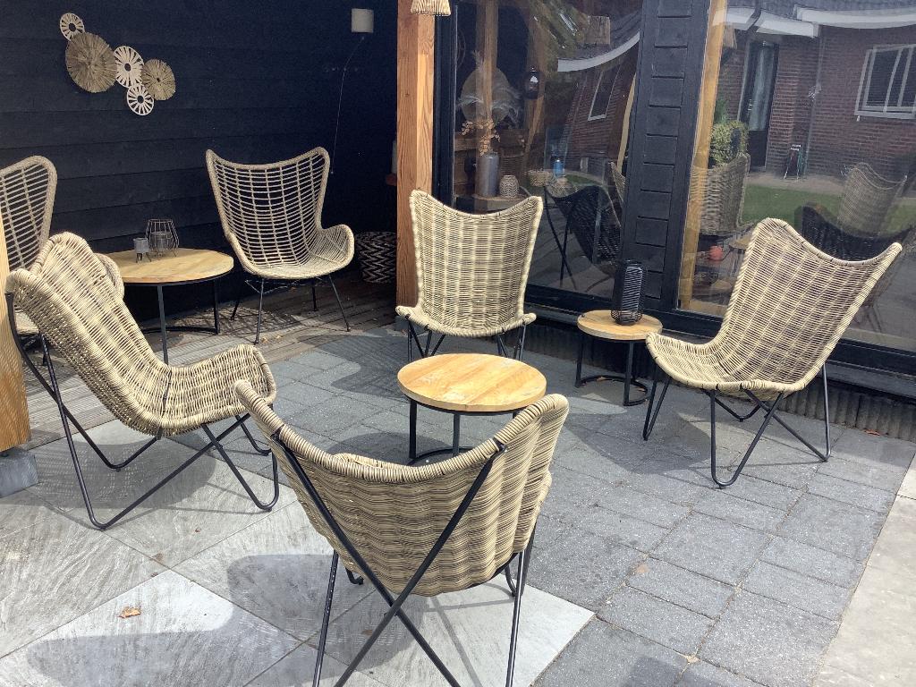 Tuinstoelen set van 4, Ophalen, Zo goed als nieuw, Kunststof