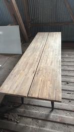 Houten tafel, Huis en Inrichting, Tafels | Eettafels, Ophalen, 200 cm of meer, 50 tot 100 cm, Zo goed als nieuw