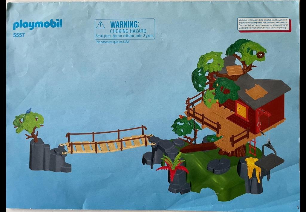 Playmobil Boomhut nummer 5557 100% compleet, Kinderen en Baby's, Speelgoed | Playmobil, Ophalen of Verzenden, Zo goed als nieuw