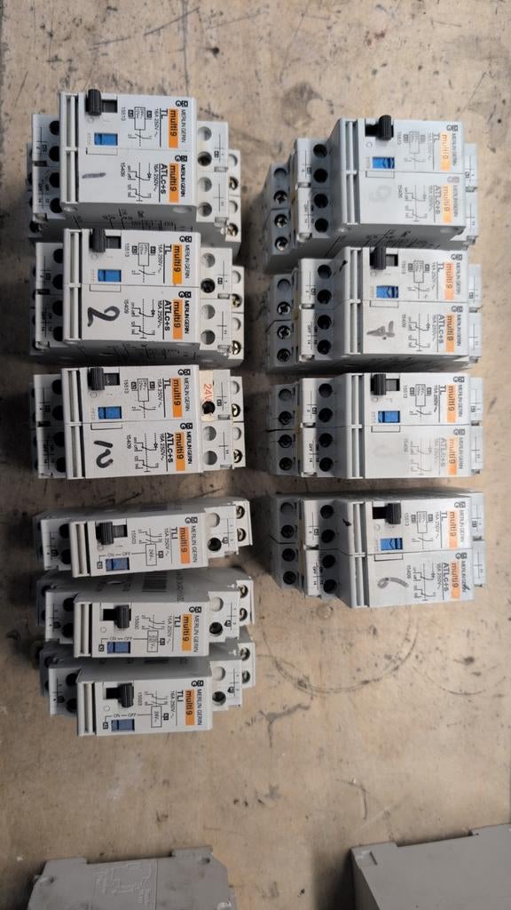 Merlin Gerin Multi9 ATLC+S en TLI Automaten (16A 250V~), Doe-het-zelf en Verbouw, Ophalen of Verzenden, Gebruikt, Overige typen