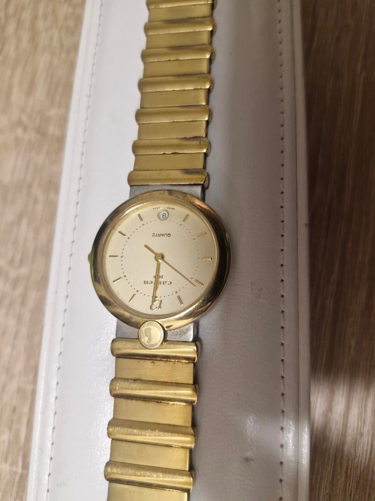 Carven Paris Heren Horloge - Goudkleurig Polshorloge, Overige materialen, Gebruikt, Polshorloge, Overige materialen
