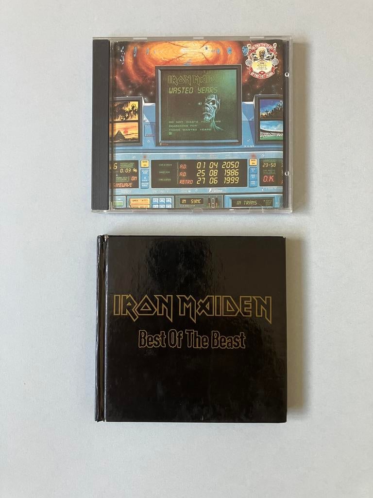 2 x Iron Maiden, Cd's en Dvd's, Cd's | Hardrock en Metal, Zo goed als nieuw, Ophalen of Verzenden