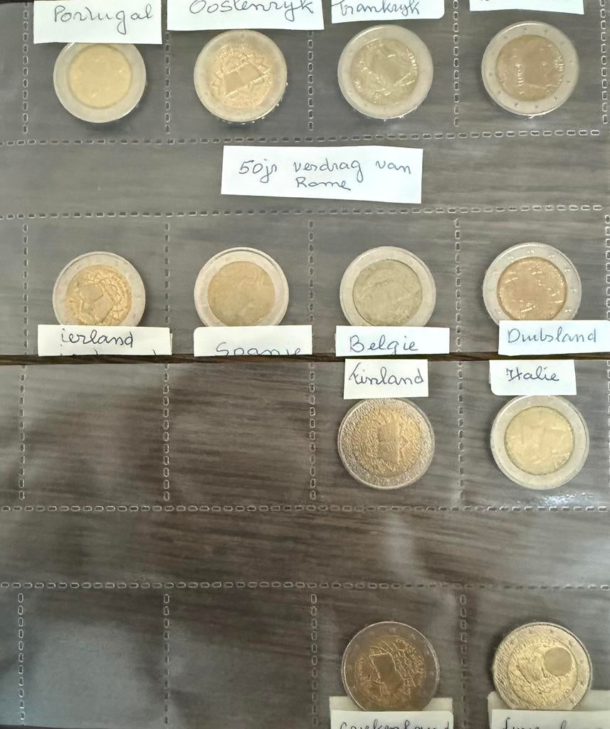 12x €2,00 VvR 2007 (-/- Slovenie) niet gecirculeerd, uit rol, Ophalen of Verzenden, Overige landen, Overige waardes, Losse munt