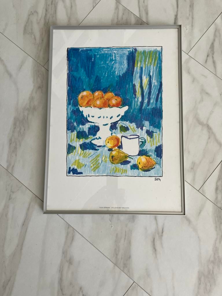 TeabToon Hermans - Stilleven met Vruchten (40x60 cm), Antiek en Kunst, Ophalen