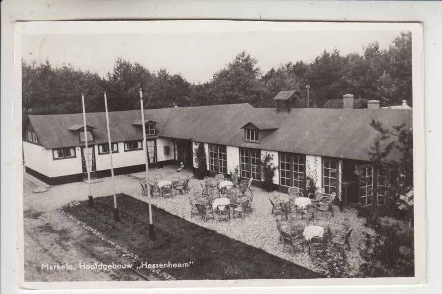Markelo, Hoofdgebouw "Hessenheem", Ophalen of Verzenden, 1940 tot 1960, Gelopen, Overijssel