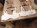 2 Witte Hunkemöller BH's - C80, Niet Voorgevormd, Kleding | Dames, Hunkemöller, Ophalen of Verzenden, Wit, BH