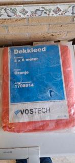 Nieuw dekzeil 4x6 meter, en een gebuikte ,oranje, waterdicht, Ophalen of Verzenden