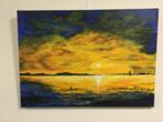 Schilderij “Ondergaande Zon”, acryl., Ophalen, Nieuw, Schilderij, Oorspronkelijke maker