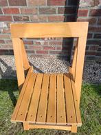 1 houten stoel, Ophalen of Verzenden, Bruin, Eén