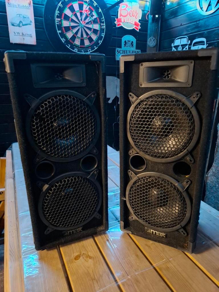 Speakers met woofer, Ophalen of Verzenden, 120 watt of meer, Front, Rear of Stereo speakers, Overige merken