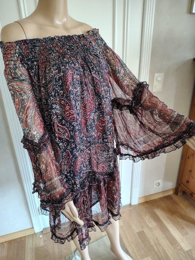 Miss june maxi dress, Verzenden, Paars, Maat 42/44 (L), Zo goed als nieuw