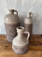 Mooie set van 3 keramieken kruiken, Huis en Inrichting, Woonaccessoires | Vazen, Ophalen, Overige kleuren, Aardewerk of Porselein