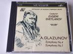 Glazunov Symphony no.4 & 5 Evgeni Svetlanov, Ophalen of Verzenden, Zo goed als nieuw
