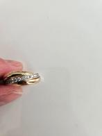 Prachtige gouden Cartier ring met diamantjes 14 karaats goud, Zo goed als nieuw, 17 tot 18, Dame, Goud