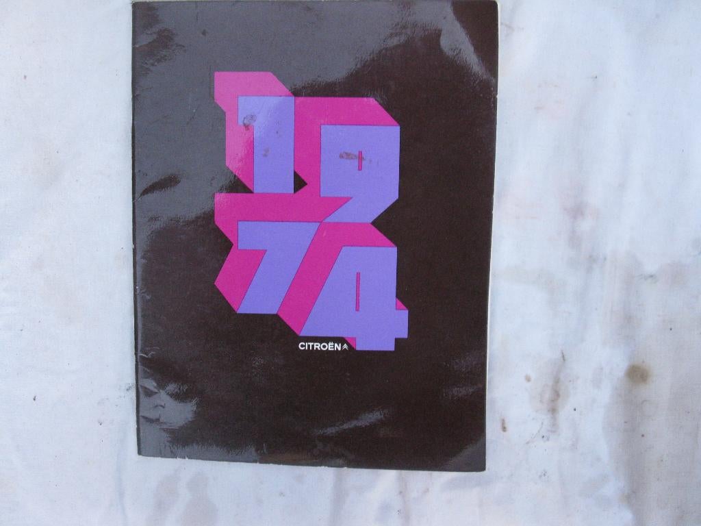 Autofolder Citroën 1974, Ophalen of Verzenden, Zo goed als nieuw, Citroën