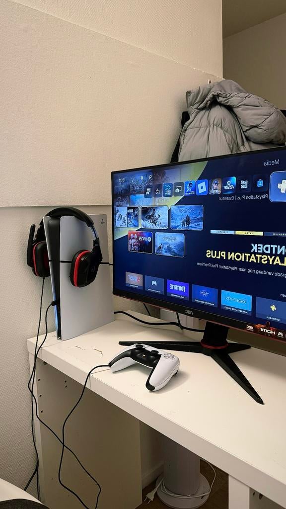 PlayStation 5 Digital + AOC Gaming Monitor., Spelcomputers en Games, Ophalen, Online, Overige genres, Virtual Reality