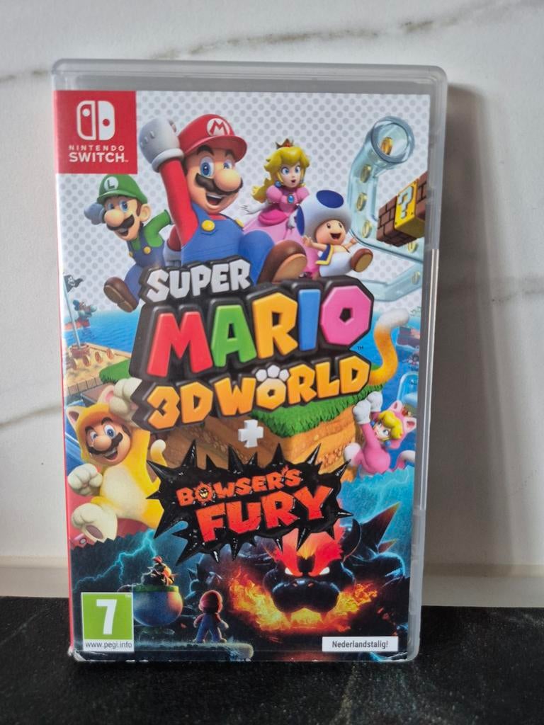 Super Mario 3d world bowsers fury Nintendo switch, Spelcomputers en Games, Games | Nintendo Switch, Zo goed als nieuw, 3 spelers of meer