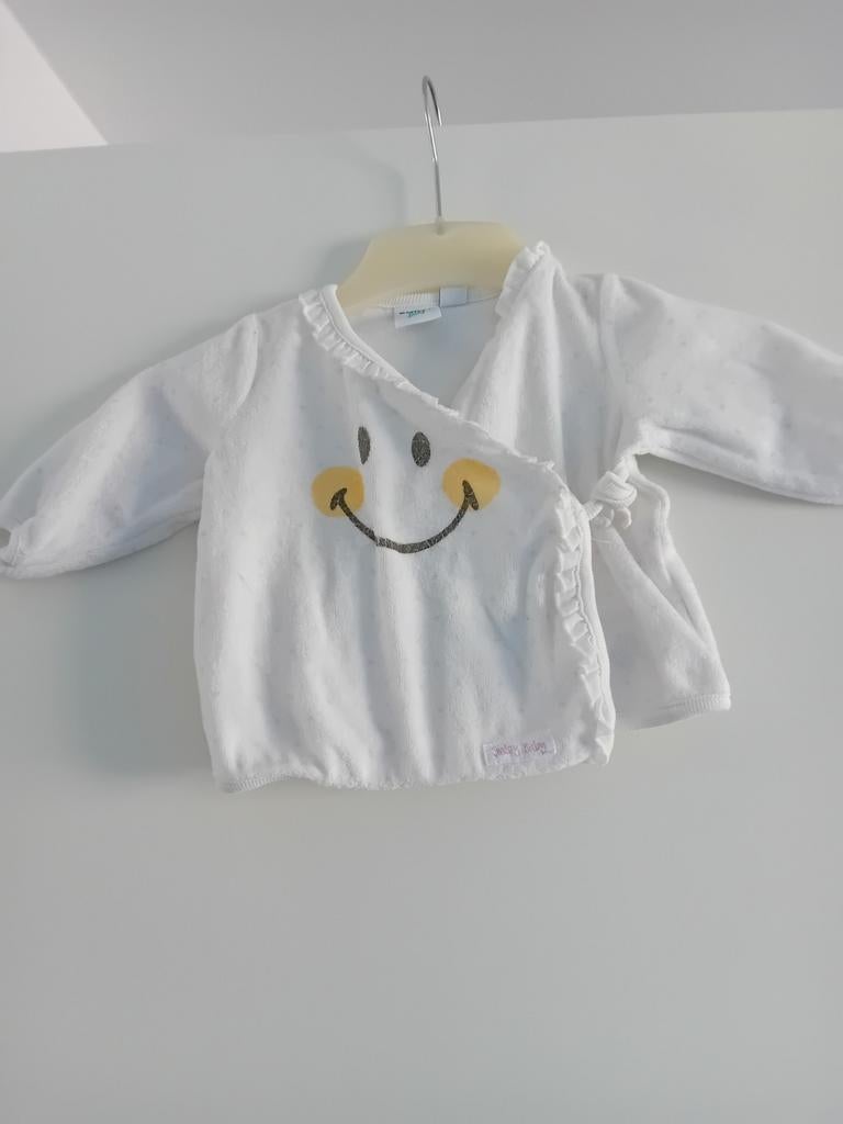 Overslagtruitje Smiley Baby Maat 56-62, Kinderen en Baby's, Babykleding | Maat 56, Smiley baby, Ophalen of Verzenden, Zo goed als nieuw