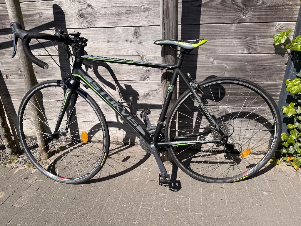 Racefiets STOKVIS 28  inch - zwart/groen, Fietsen en Brommers, Fietsen | Racefietsen, 28 inch, Aluminium, Minder dan 49 cm, Zo goed als nieuw