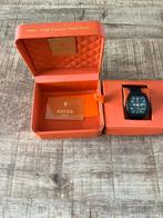 Zwart Astos horloge met rubberen band, Overige merken, Kunststof, Polshorloge, Ophalen of Verzenden