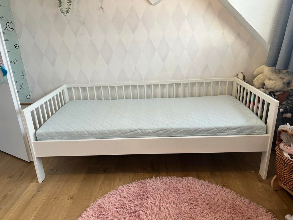Ikea peuterbed Sultan, Ophalen, Gebruikt, 70 tot 85 cm, Lattenbodem