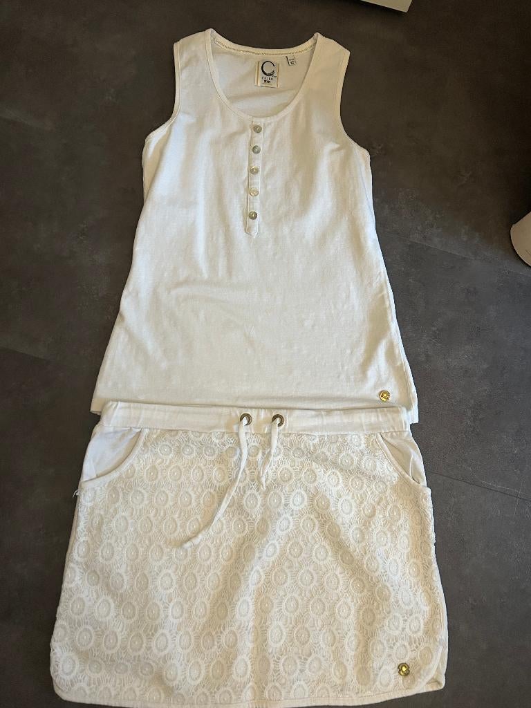 Leuke set van crush denim, Kinderen en Baby's, Kinderkleding | Maat 164, Gebruikt, Meisje, Ophalen of Verzenden, Setje