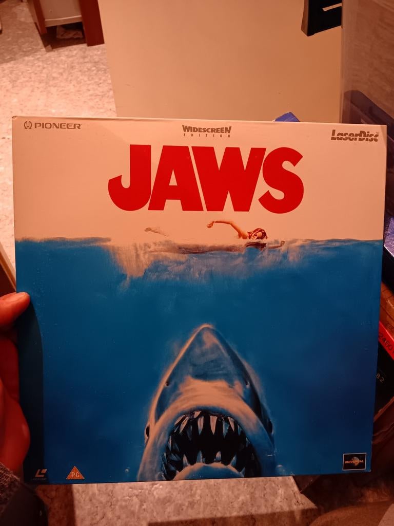 Jaws laserdisc nieuw staat horror pal versie, Ophalen of Verzenden, 2000 tot heden, Zo goed als nieuw, Overige formaten